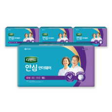 Depend 利清爽 男女通用 安心內褲型成人紙尿褲, 中型, 18枚入, 4個