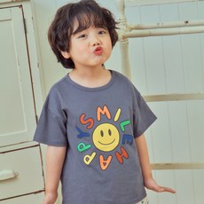 퍼스트블루 아동용 해피스마일 티셔츠