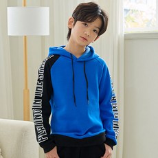 jackid 兒童款闊丁刷毛連帽T恤