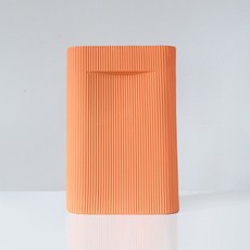 現代纖細條紋花瓶, 橘色