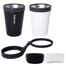 Balsang 車用雙層保溫保冷杯架, 1組, 混色