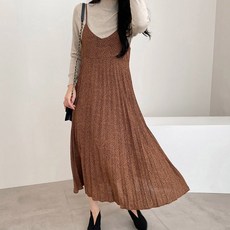 마이시즌 여성 루켄 호피 뷔스티에 원피스