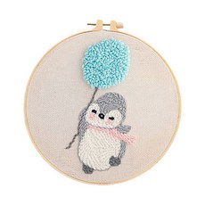 펀치니들 프랑스 자수 취미 DIY 키트, 1세트, 025