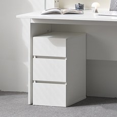 필웰 라이너스 300 책상 서랍장, 화이트, 3단