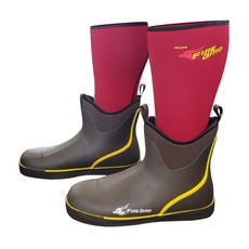 CAPS Ttasumi 防寒保暖襪 S + Neoprene 船用防滑半筒靴 MK2 套組, 紅色, 240