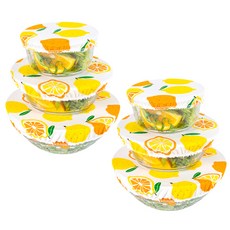 碗蓋 3種 2入, 檸檬黃