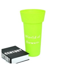 마크하스 꽃꽂이용 라운드 화분 대형, 그린, 1개