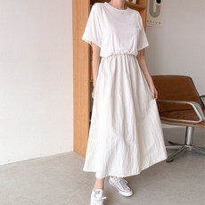 BONBONSTORY Seondi 腰部鬆緊帶孕婦洋裝