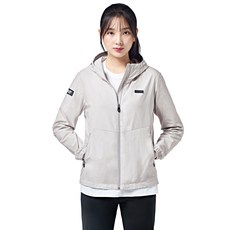 peggynco 女性機能運動連帽防風夾克 WB-270, 灰色, 1個