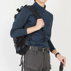 마인플로우 남성용 등산 배색 반집업 티셔츠 RM717