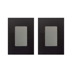 Jeil電氣工業 Adonis 3路1孔開關 黑珍珠, 2個