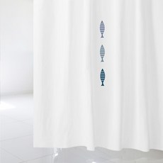 浴簾 sc281 S號 1520*1880mm+不鏽鋼掛鉤 12入+窗簾掛桿 白色, 1套