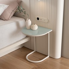 리바트 에스테틱 침대 사이드 스틸 협탁, 리본 피쉬그린, 1개