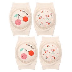 Yomilock 孩童護膝兩側組, 櫻桃款, 2組