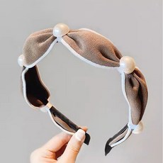 수스다 아델린 셔링 진주 헤어밴드 볼륨 포인트 머리띠 2116