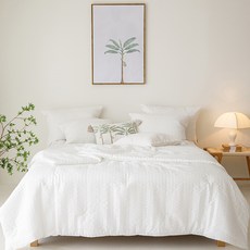 ELENA HEIM Perfect 雙重涼感竹纖維泡泡紗Duraron涼感鋪棉涼被, 夏日白