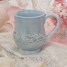 ELIOS My Flower 經典款馬克杯 B型 3505, 藍色, 1個