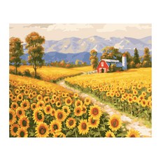 iLovePainting DIY名畫繪製, Z24 向日葵與散步小徑, 1個
