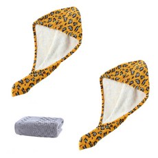 柔軟乾髮毛巾 SG12 2入 + 洗臉毛巾組合, 類型1, 1套