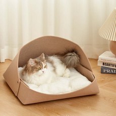 petfriends 寵物 ENOUGH5 柔軟寵物屋, 米色, 1個