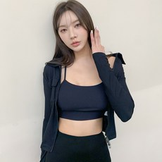 Claire 女款羅紋簡約運動內衣背心