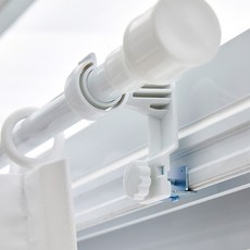 Modern House 免釘免鑽窗簾桿支架 2入, 白色, 1個