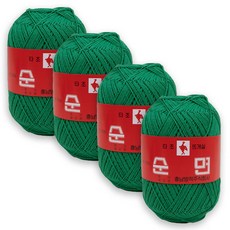 TajoDdeugesil 30支棉鴕鳥針織紗毛線, 140號, 4捆