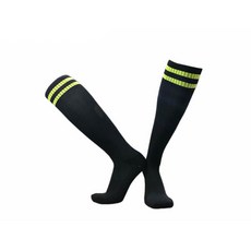 Yogojogo 冰上曲棍球襪 雙腳穿著 M, 07 黑色綠邊, 1套