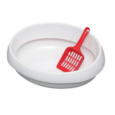 IRIS OHYAMA 愛麗思歐雅瑪 簡易貓便盆, 白色, 1個