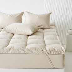 La Pomme Atique棉質鬆緊床墊, Pale Beige