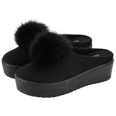 Dangolunni 女款毛球厚底懶人鞋