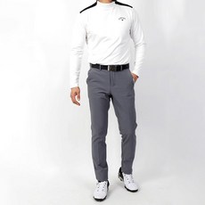 CONFIAR 男款口袋細節鬆緊帶刷毛高爾夫褲 TC1805