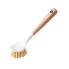 小麥購物 櫸木長柄鍋刷 直柄款 L934, 1支, 木質