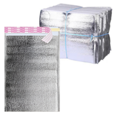 Royhome優質3mm保溫保冷膠帶型包裝袋 20*30cm, 銀, 50個