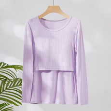 長袖哺乳印花上衣