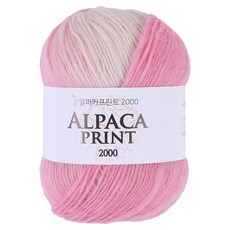 마마니트 알파카 프린트 2000 뜨개실, 1개, 21 파스텔mix