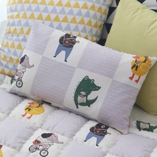 BEAUTE HOUSE 枕套, 鱷魚大象格紋款