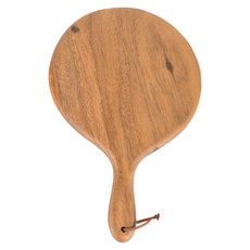 플레이트 원목 나무도마 아카시아보드 원형손잡이 대라운드, 혼합색상, 1개