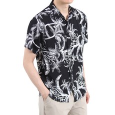 男士夏威夷花卉短袖襯衫 YXCC126