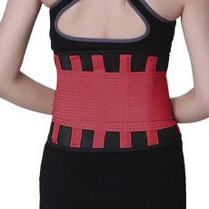 리치덕 통기성 허리보호대 레드, 1개