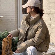 PEONIST 女款口袋亮點短版鋪棉外套