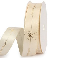 indi.k Thank You 禮品包裝緞帶 寬 20mm, 9m, 金色