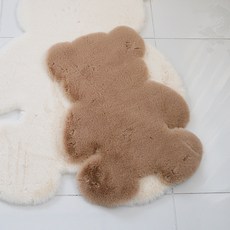 곰돌이 양털 러그