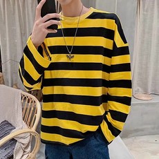 Market A 男士條紋基本款T恤