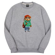 okstar 男女通用休閒小熊刷毛大學T