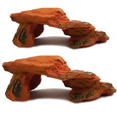 NOMOY PET Wave Rock 烏龜曬台 休息平台 25.5 x 15 x 8.5 cm NS-41, 2個