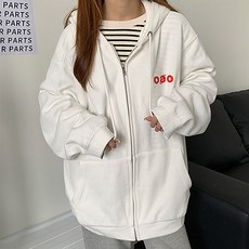 어디서나 걸쳐 입기 좋은 트렌디 심플 데일리 임산부 후드 집업