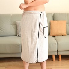 Sonnyo 男性浴裙 M, 04 淺灰色, 1個