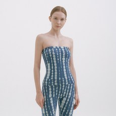 FRONT2LINE 女款 Hazel 全長紮染平口上衣