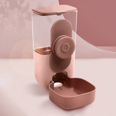 PASTEL PET 狗狗 & 貓咪彩色掛式大容量餵食器, 1個, 粉紅色